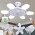 Silent Adjustable Remote Control Ceiling Foldable Fan Lamp - Image 0