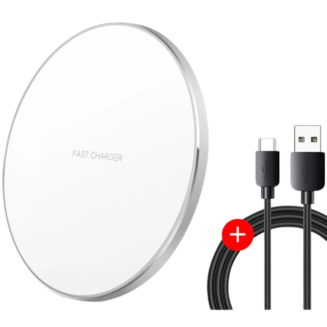 Brehn | 30W Schnelles kabelloses Ladepad | Premium USB C Ladekabel MagSafe Ladegerät für Apple iPhone, Samsung & Android - Fast Wireless Charging Pad