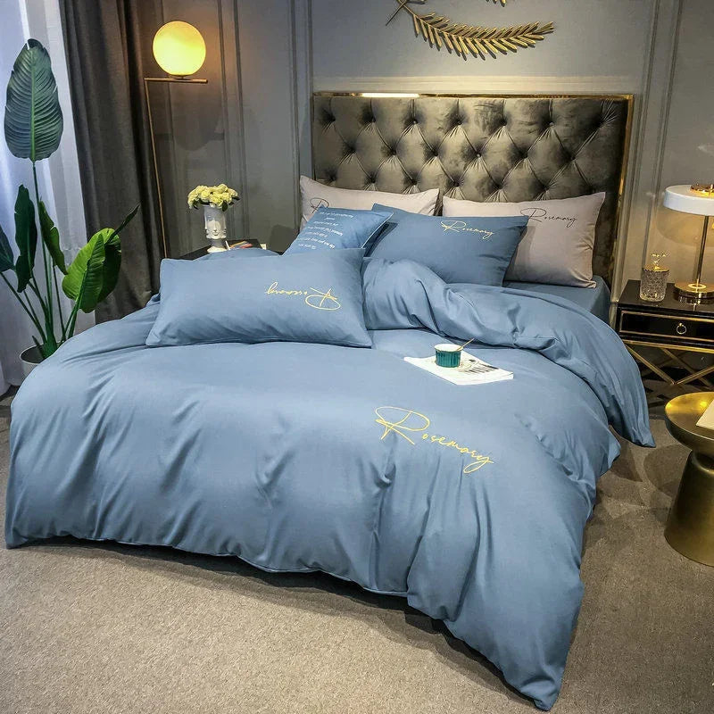 Brehn | EmbroiLux Bettwäsche - Elegantes Luxus-Bettbezug mit Stickdesign