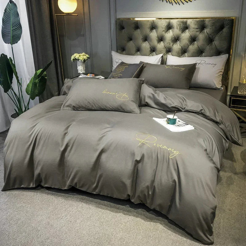 Brehn | EmbroiLux Bettwäsche - Elegantes Luxus-Bettbezug mit Stickdesign