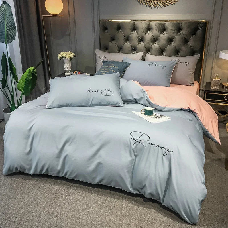 Brehn | EmbroiLux Bettwäsche - Elegantes Luxus-Bettbezug mit Stickdesign