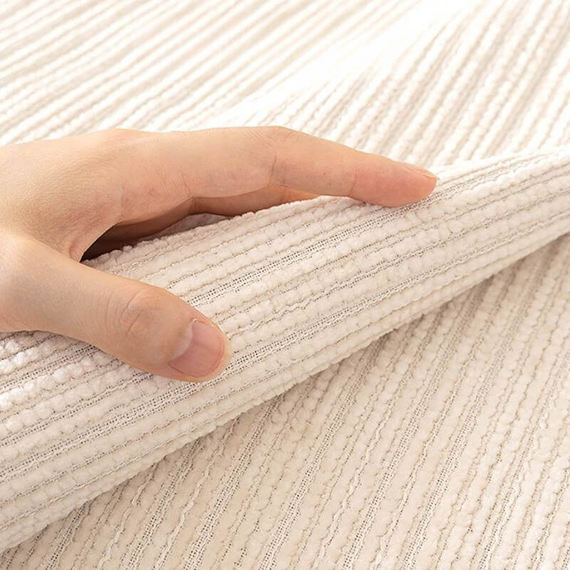 Einfacher einfarbiger Chenille kratzfester Couchbezug | Brehn