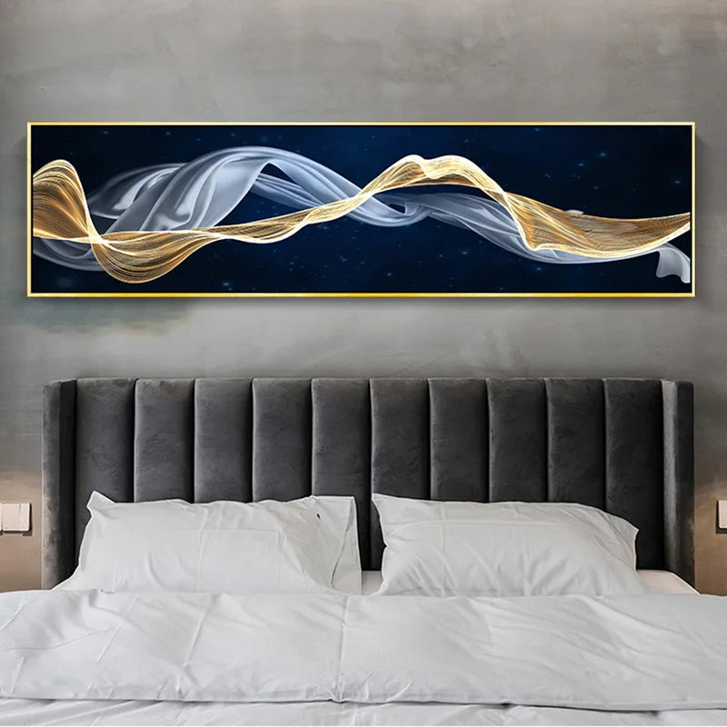 Fließende Vibes Abstrakte Wandkunst Fine Art Leinwanddrucke Breitformatbilder Für das Wohnzimmer Über Sofa Bilder Für Über das Bett