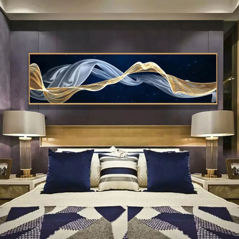 Fließende Vibes Abstrakte Wandkunst Fine Art Leinwanddrucke Breitformatbilder Für das Wohnzimmer Über Sofa Bilder Für Über das Bett