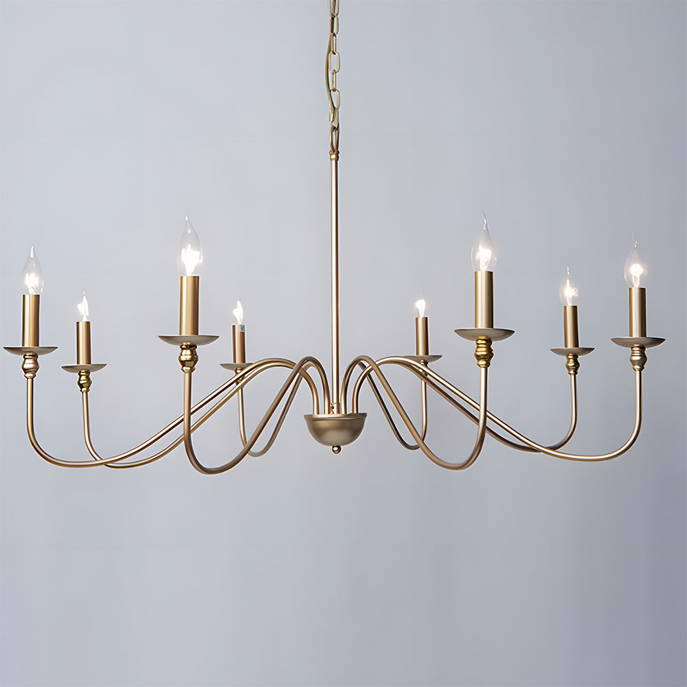 Schwarze Kerzen-Lüster Licht – Deckenlampe für Wohn- & Esszimmer | Brehn