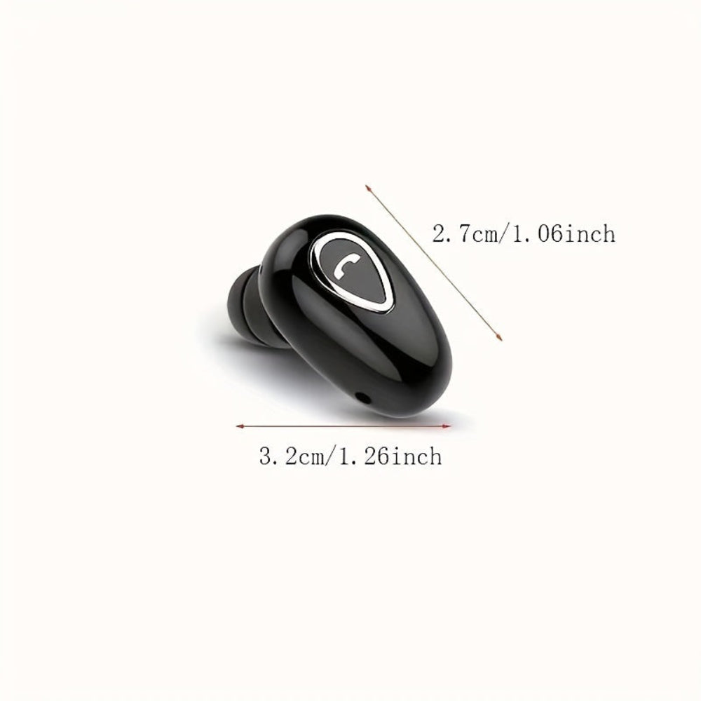 Kabelloser Bluetooth-Ohrhörer, Mini-Kopfhörer, unsichtbar, Einzelohr