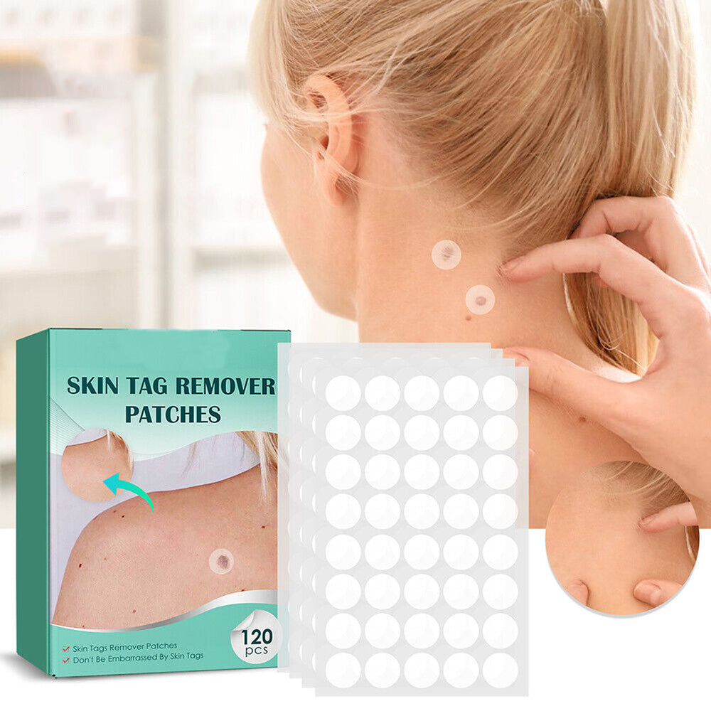 Brehn | SkinClear Skin Tag Remover | Pflaster zur Entfernung von Hautanhängseln & Warzen | Hydrokolloid-Technologie | Schmerzfrei & Diskret | Für alle Hauttypen | 120 Stück
