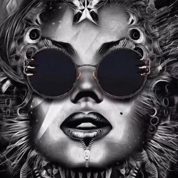 Skull Claw Runde Sonnenbrillen | Brehn