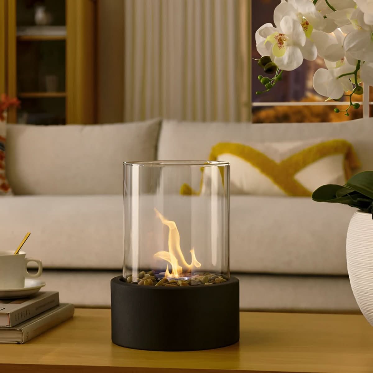 Glas Tischfeuer Schale | Brehn