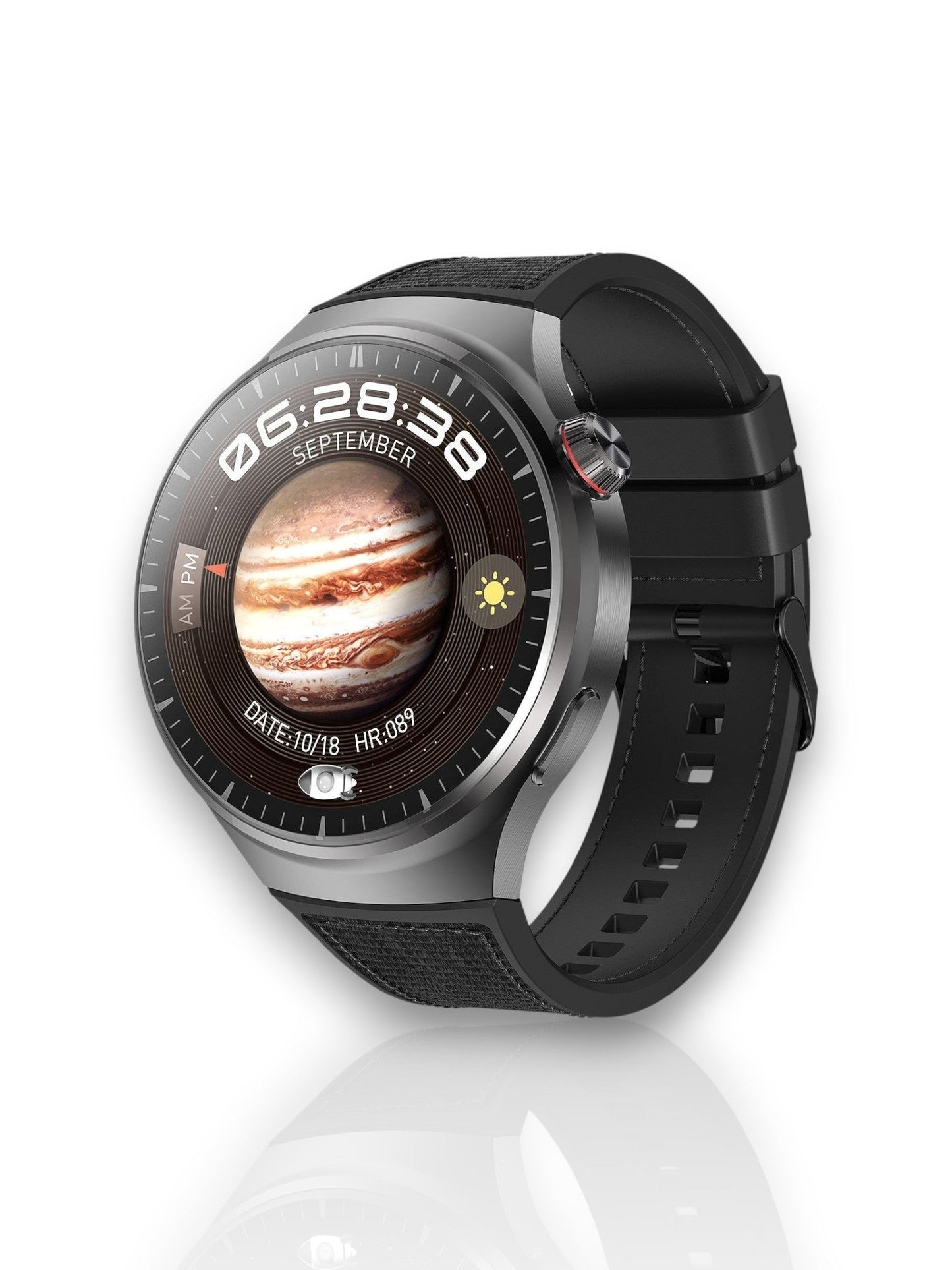 Slim Sportuhr mit Aktivitätsmonitor – Wasserdichte Bluetooth-Uhr für Damen und Herren | Brehn