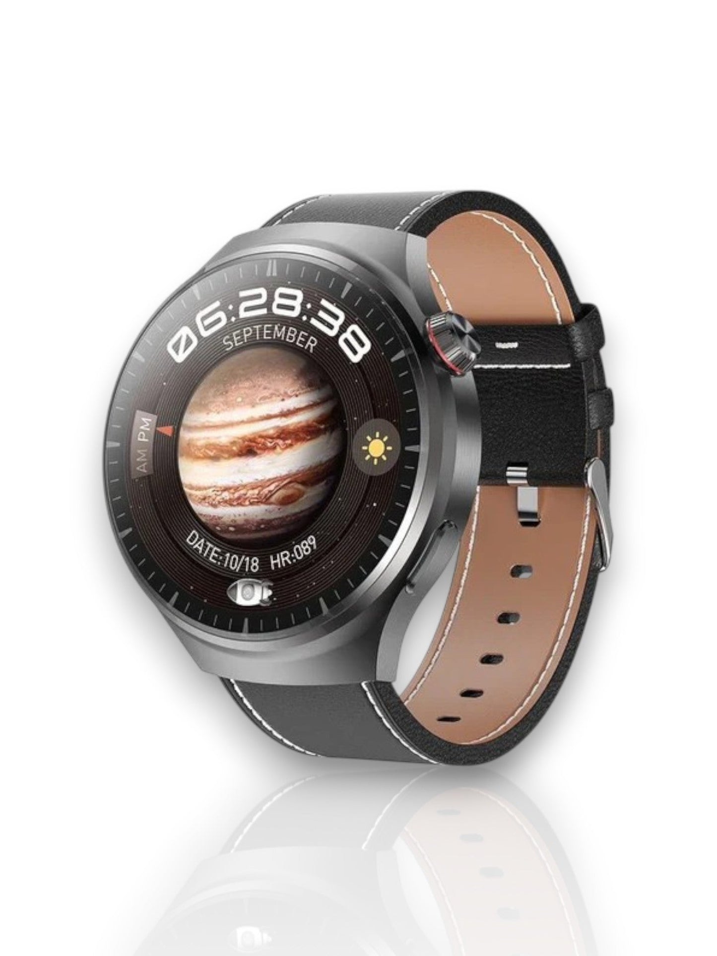 Slim Sportuhr mit Aktivitätsmonitor – Wasserdichte Bluetooth-Uhr für Damen und Herren | Brehn
