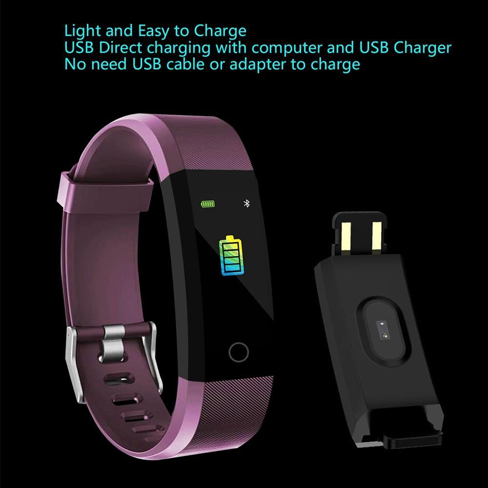 Brehn | Smart Wristband Fitness-Tracker Uhr Gesundheit Herzfrequenzband Blutdruck Wasserdicht Smart Bracelet für Männer Frauen Smartband