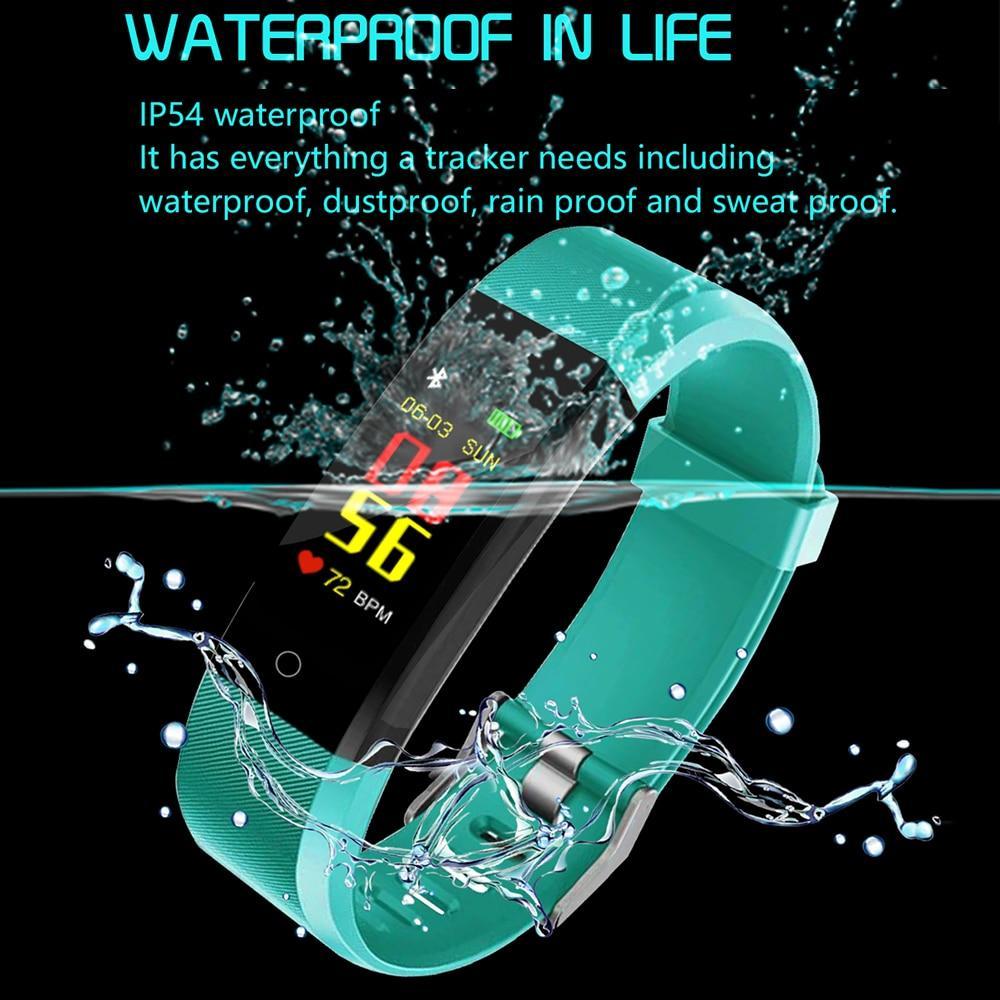 Brehn | Smart Wristband Fitness-Tracker Uhr Gesundheit Herzfrequenzband Blutdruck Wasserdicht Smart Bracelet für Männer Frauen Smartband