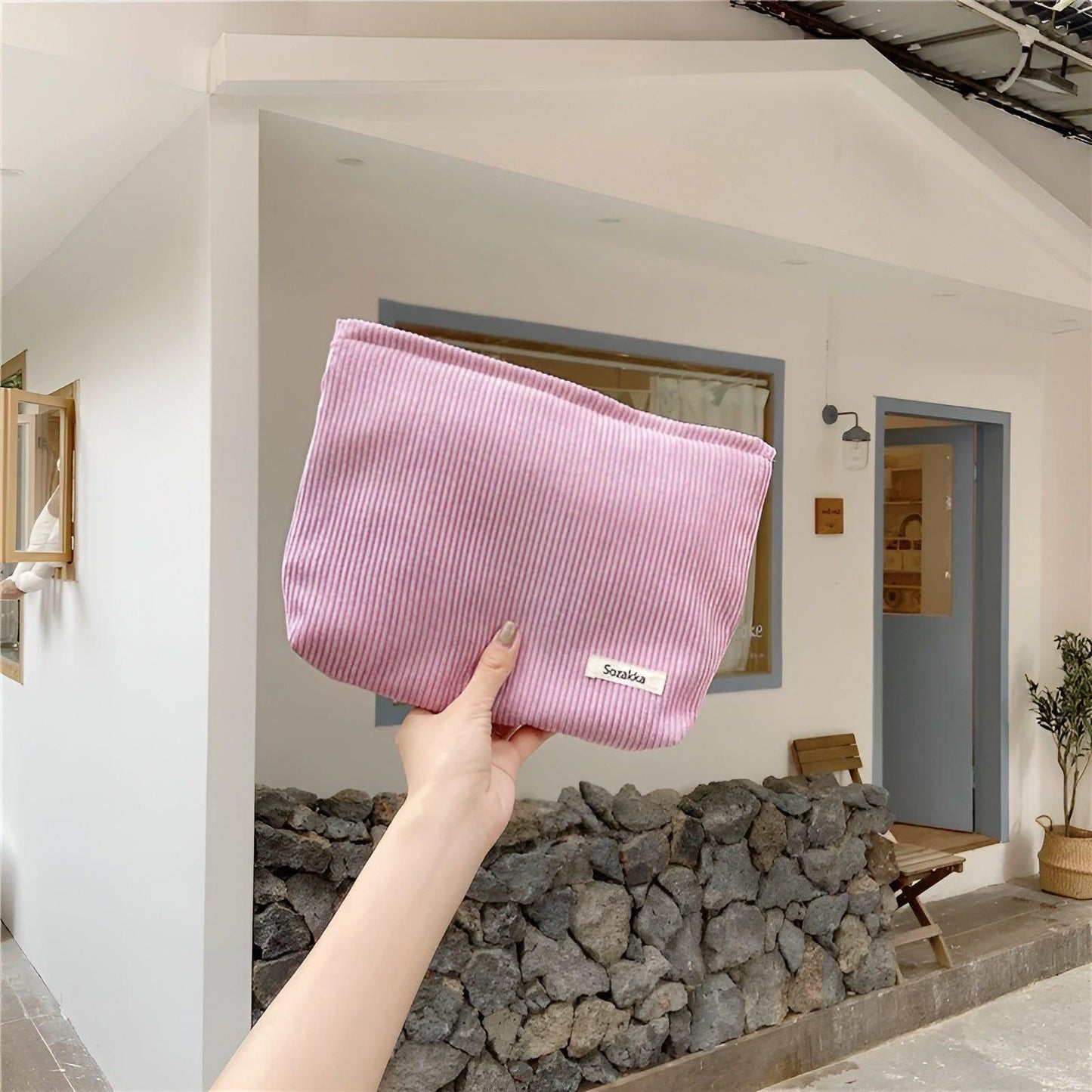 CorduroyGlam Tasche – Geräumige Kosmetiktasche aus Cord