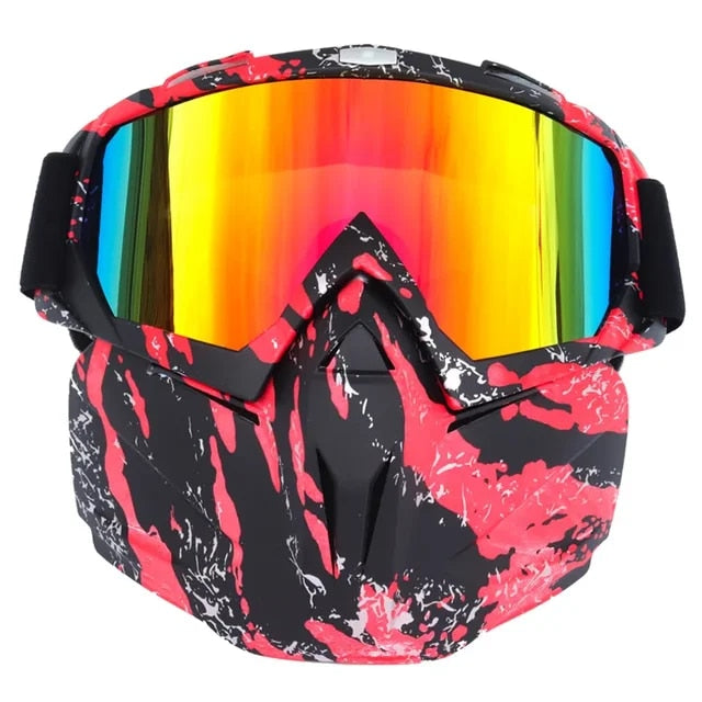 Schneeninja-Maske mit Schutzbrille
