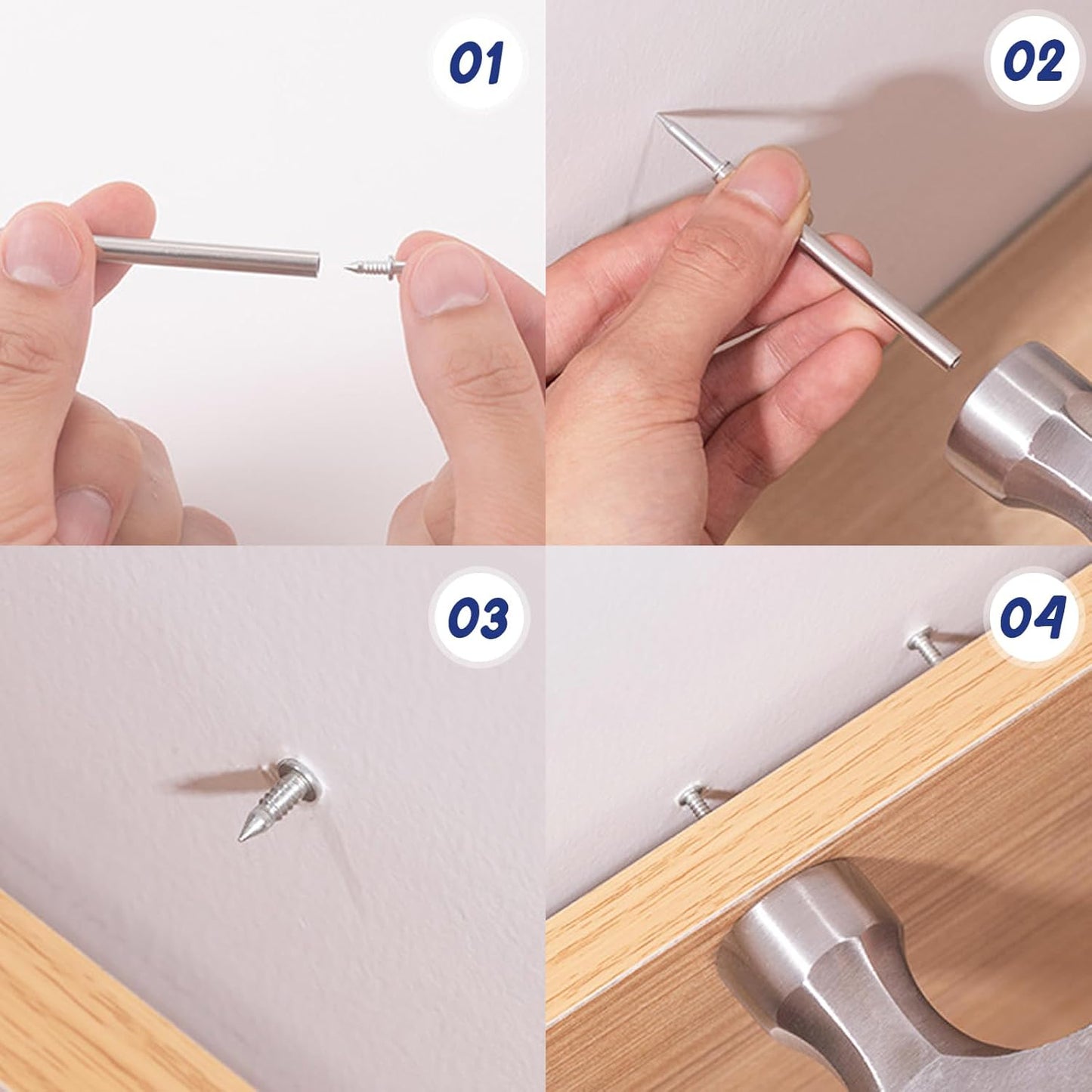 Sockelleisten Nagel Set – Doppelkopf System 100 Stück | Brehn