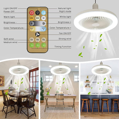 BreezeGlow Deckenventilator – Deckenventilator mit Fernbedienung | Brehn