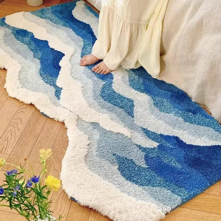 Soft Surf Antirutsch-Plüsch-Wellen-Teppich | Brehn