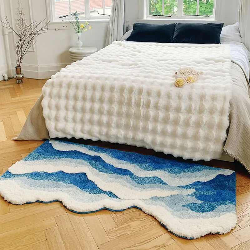 Soft Surf Anti-Rutsch Plüsch Wellen Teppich | Brehn
