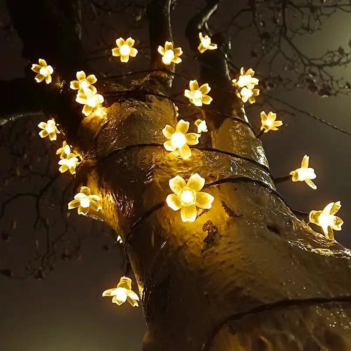 Solarbetriebene Blumen-Gartenlichter für bezaubernde Außenatmosphäre