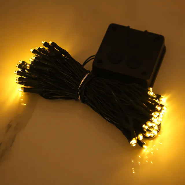 Pfirsichblüten-Lichterkette