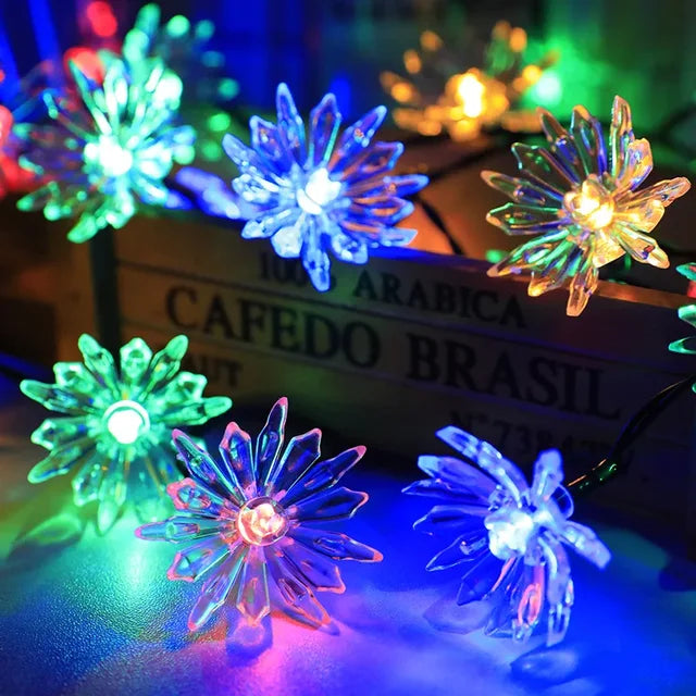 Pfirsichblüten-Lichterkette
