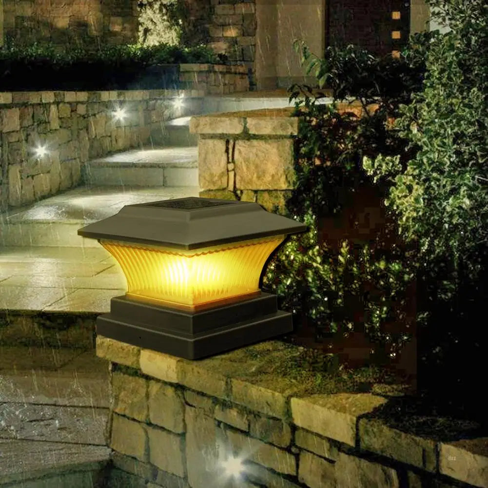 Solarbetriebene LED-Außenleuchte – LumiPillar, energieeffiziente Beleuchtung für Garten, Einfahrt oder Terrasse