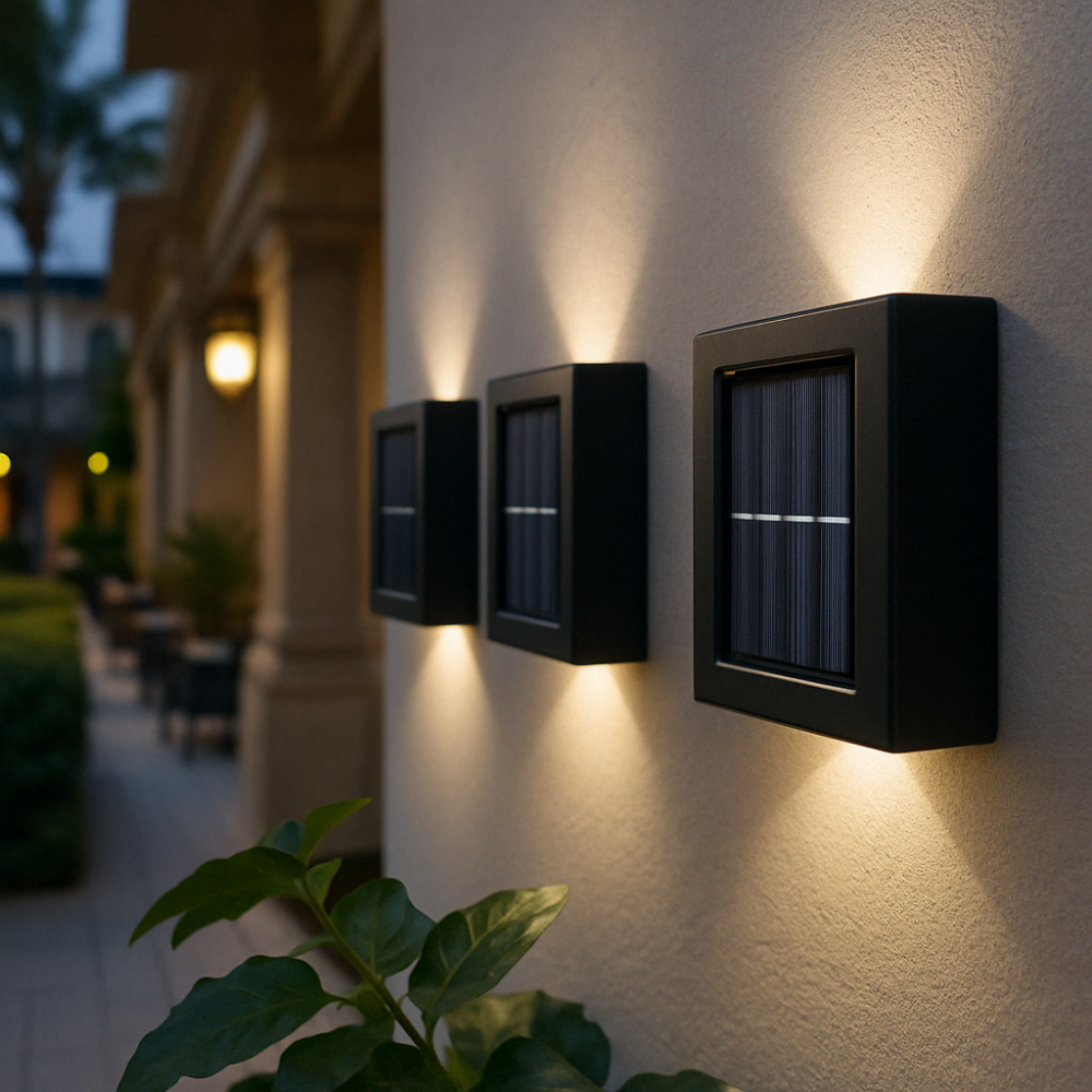 Brehn | SolarGlow Luxe Solar-Wandlampen – Kabellos, Stilvoll & Bereit Für Hitze Abende