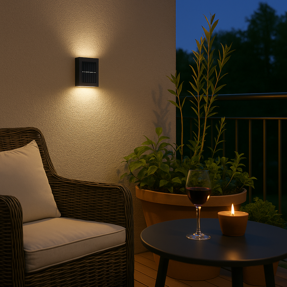 Brehn | SolarGlow Luxe Solar-Wandlampen – Kabellos, Stilvoll & Bereit Für Hitze Abende