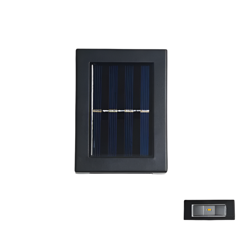 Brehn | LuxeSolar Elegante LED-Wandleuchte | Nachhaltige Sonnenenergie mit automatischem Betrieb