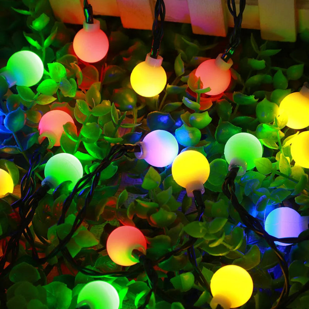 Brehn | Solar Außenbeleuchtung LED Lichtstreifen – Wasserdichte Gartenbeleuchtung zur Dekoration, 10 Meter Warmweiß