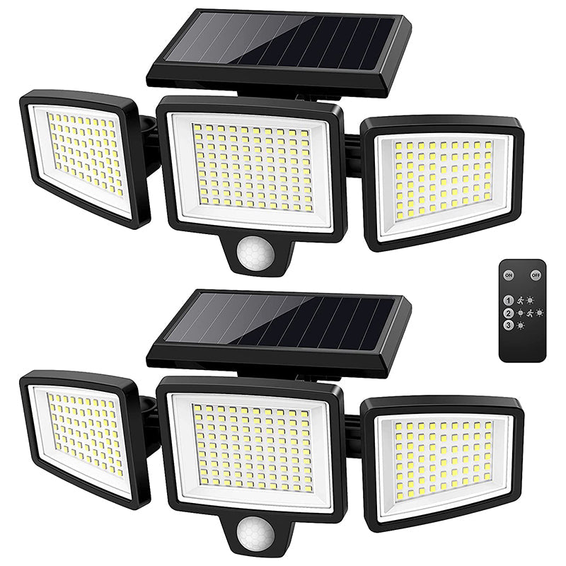 Solarbetriebene Sicherheitsleuchte mit Bewegungsmelder – LED Außenstrahler für Haus und Garten | Brehn