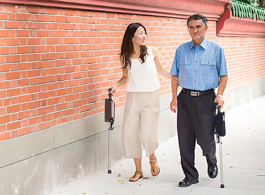 SitWalk Faltbarer Gehstock – Gehstock mit Sitzfunktion und ergonomischem Griff | Brehn