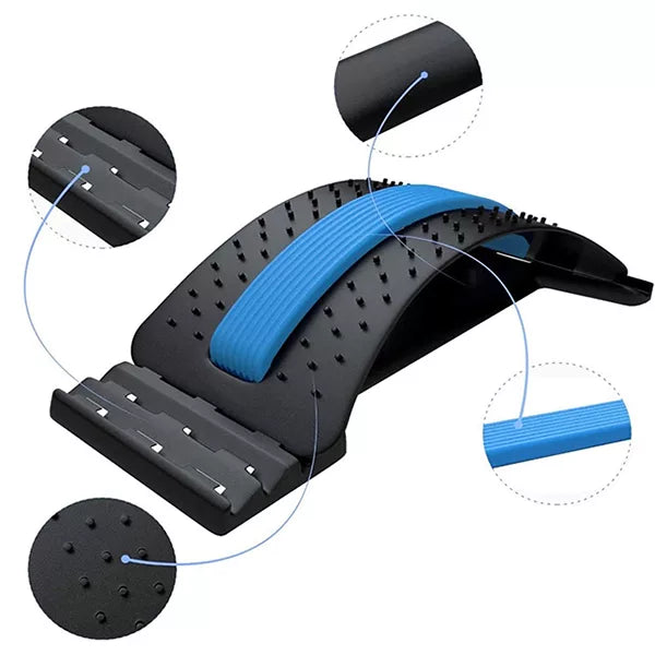 SpineEase | Verstellbare Rückenstrecker & Lendenakupressur-Massager für sofortige Schmerzlinderung | Brehn