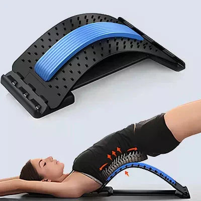 SpineEase | Verstellbare Rückenstrecker & Lendenakupressur-Massager für sofortige Schmerzlinderung | Brehn