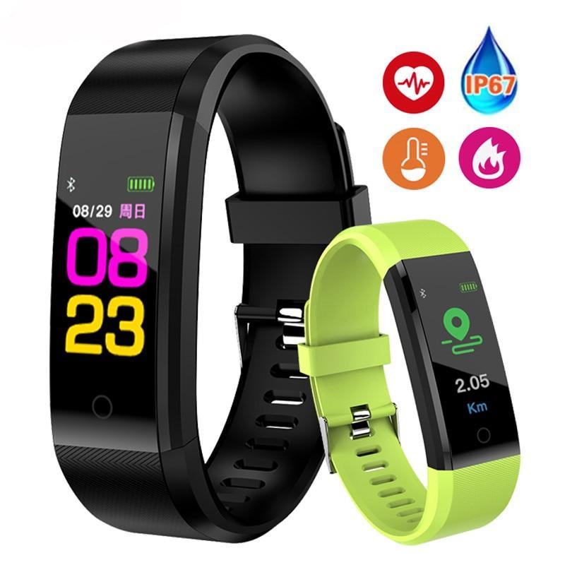 Brehn | Sportliches Smartband Herzfrequenz Fitness Tracker Smart Armband Wasserdicht Smartband Blutdruck Smart Armband Smartwatch Herren