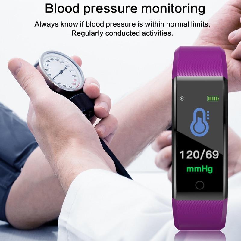 Brehn | Sportliches Smartband Herzfrequenz Fitness Tracker Smart Armband Wasserdicht Smartband Blutdruck Smart Armband Smartwatch Herren