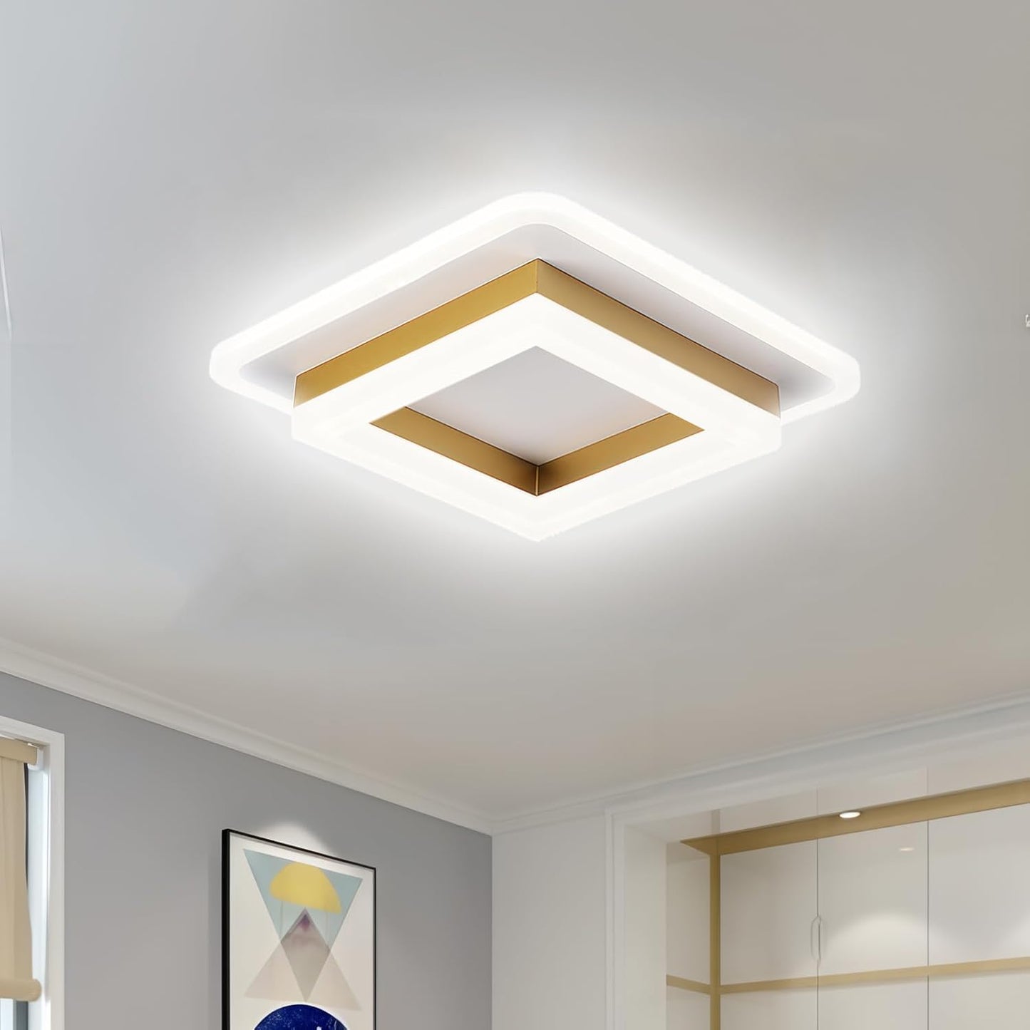 Quadratische LED-Deckenleuchte | Brehn