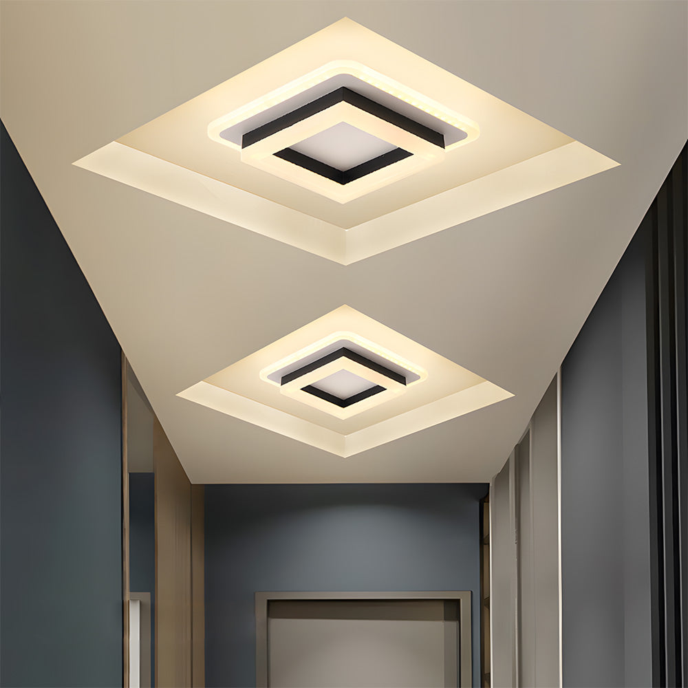 Quadratische LED-Deckenleuchte | Brehn