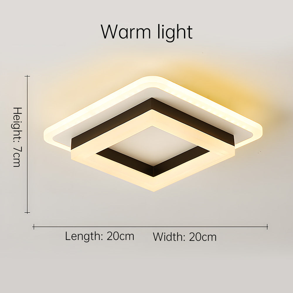Quadratische LED-Deckenleuchte | Brehn