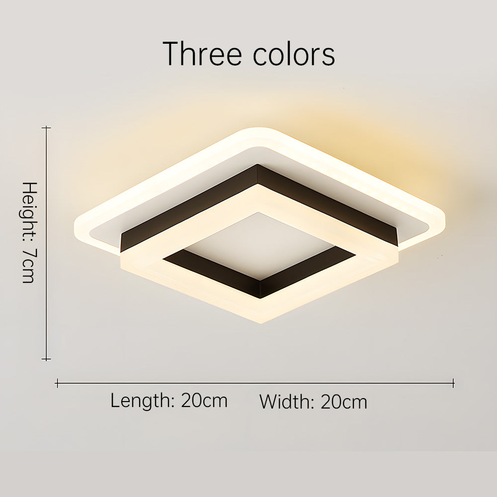 Quadratische LED-Deckenleuchte | Brehn