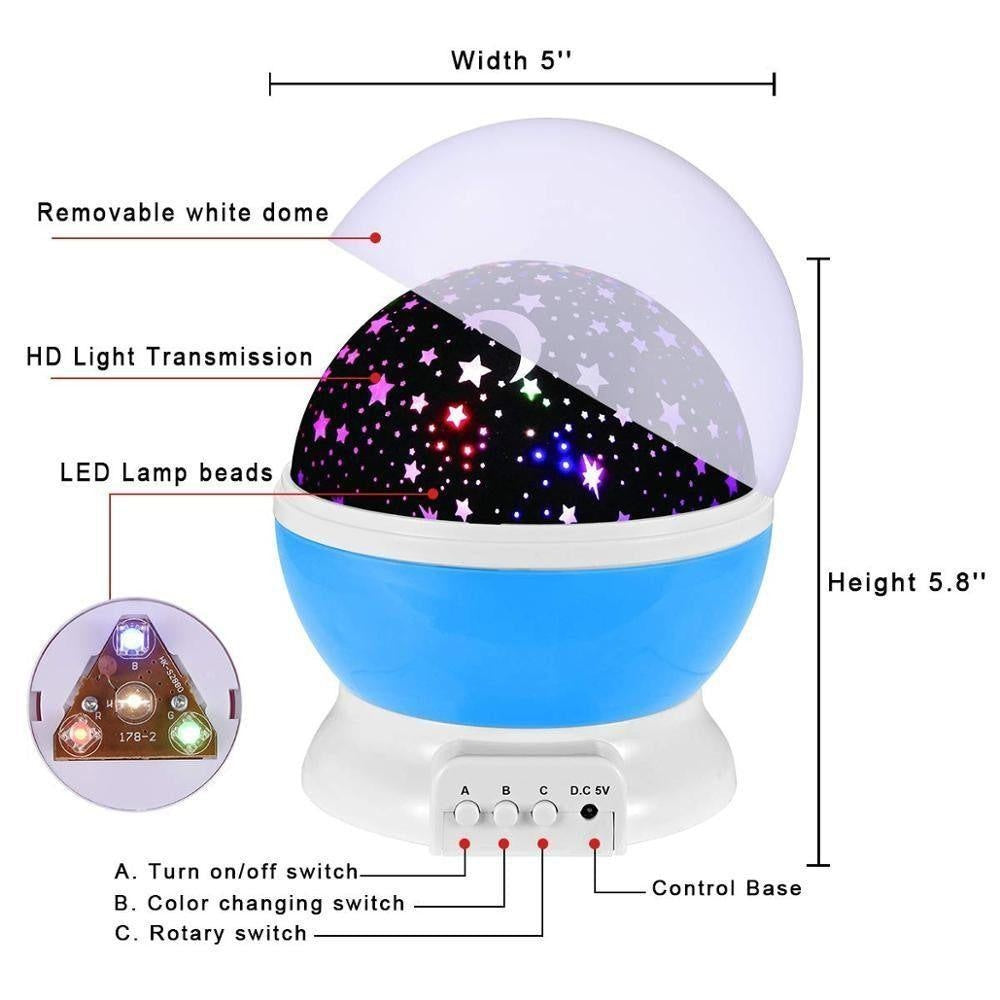 Cosmos Projektor Nacht Sterne Lampe | Brehn