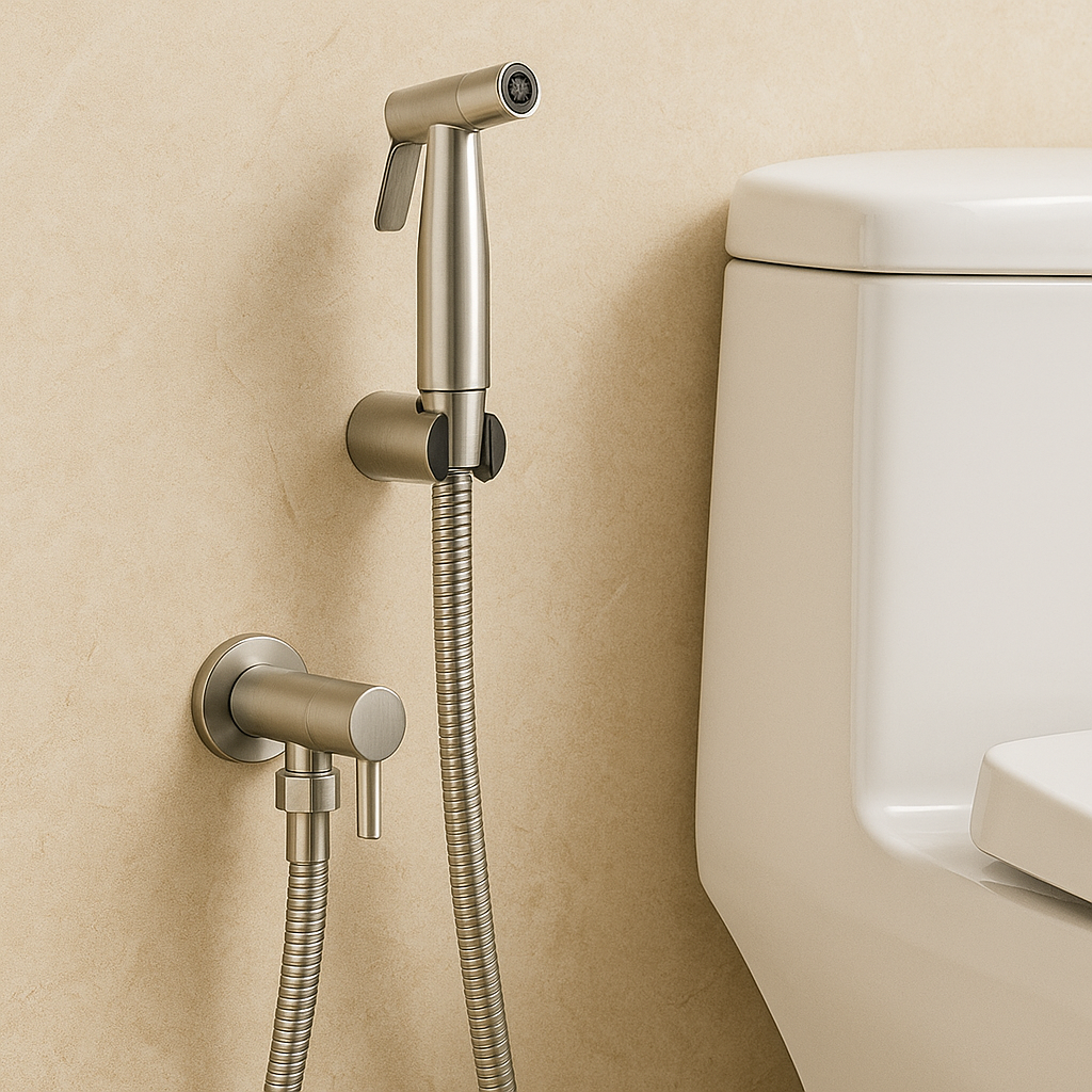 Edelstahl Bidet Sprayer AquaNova – Hygienische Toilettendusche mit Wandhalterung | Brehn