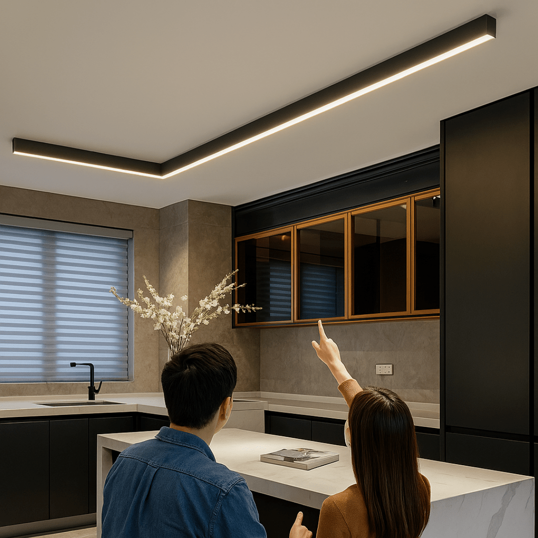 Minimalistische Deckenleuchte im skandinavischen Design mit starker Leuchtkraft