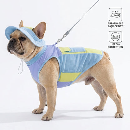 Sommer-Kühl-Mesh-Weste für Französische Bulldoggen - Leichte Haustierbekleidung | Brehn