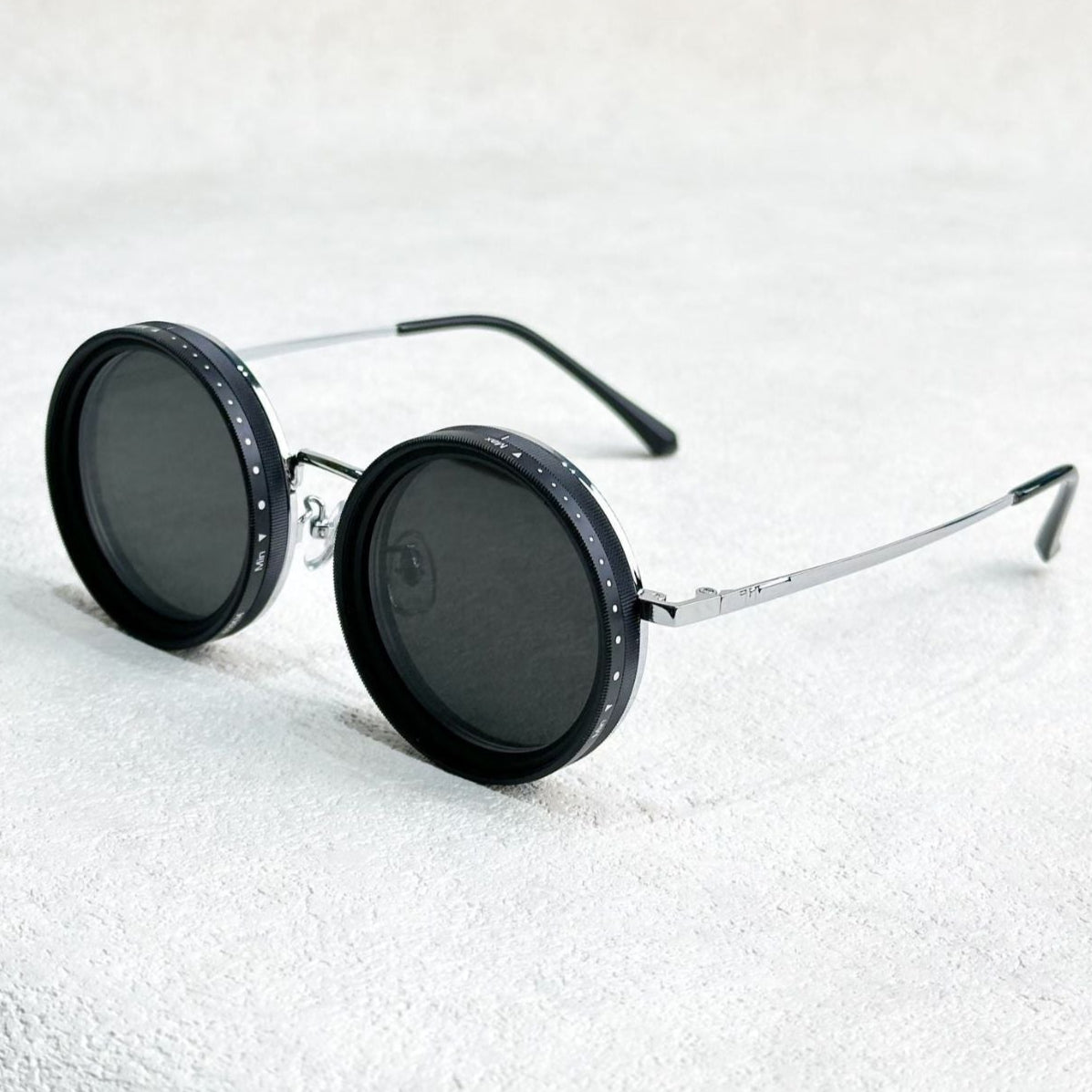 VisionRound Polarisierte Sonnenbrille – Unisex Retro-Design mit verstellbarem Lichtfilter | Brehn