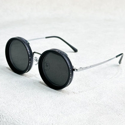 VisionRound Polarisierte Sonnenbrille – Unisex Retro-Design mit verstellbarem Lichtfilter | Brehn