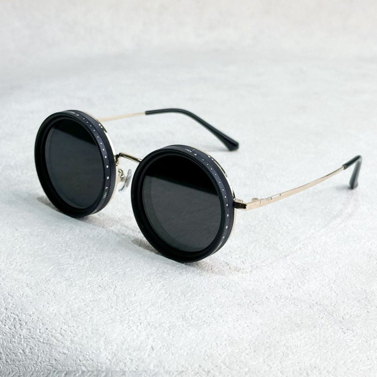 VisionRound Polarisierte Sonnenbrille – Unisex Retro-Design mit verstellbarem Lichtfilter | Brehn