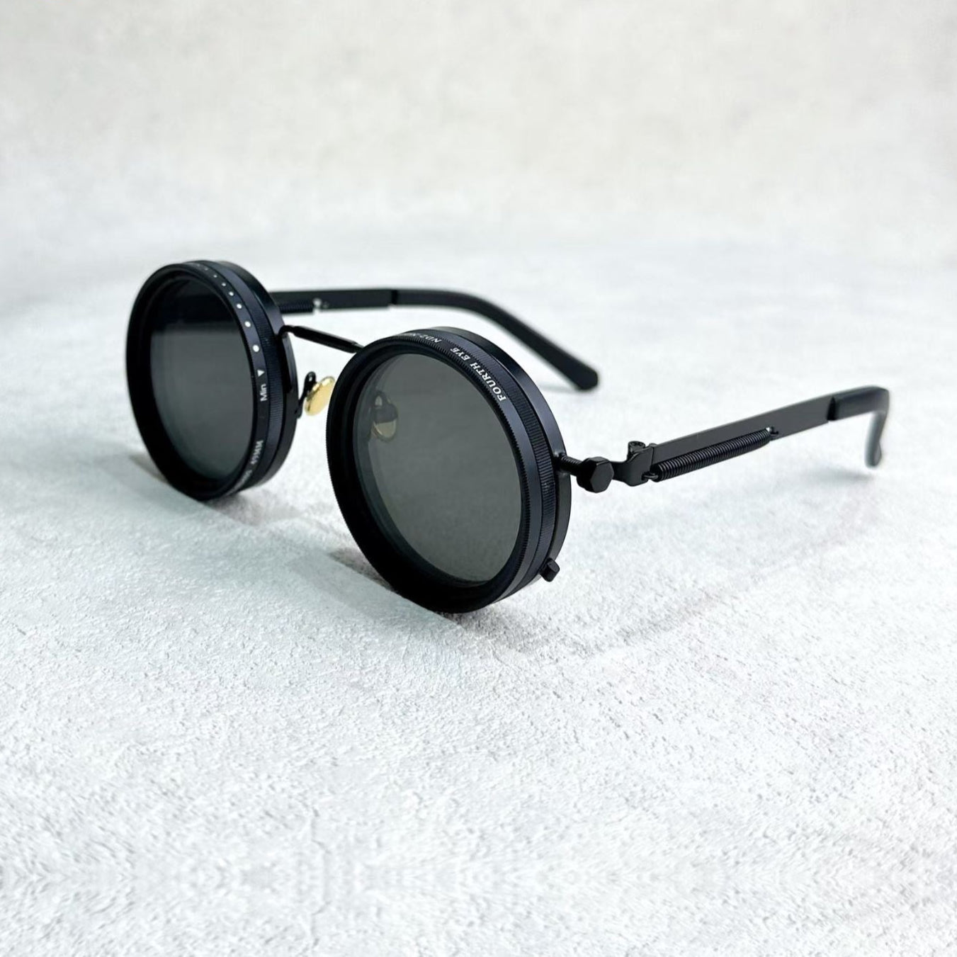 VisionRound Polarisierte Sonnenbrille – Unisex Retro-Design mit verstellbarem Lichtfilter | Brehn