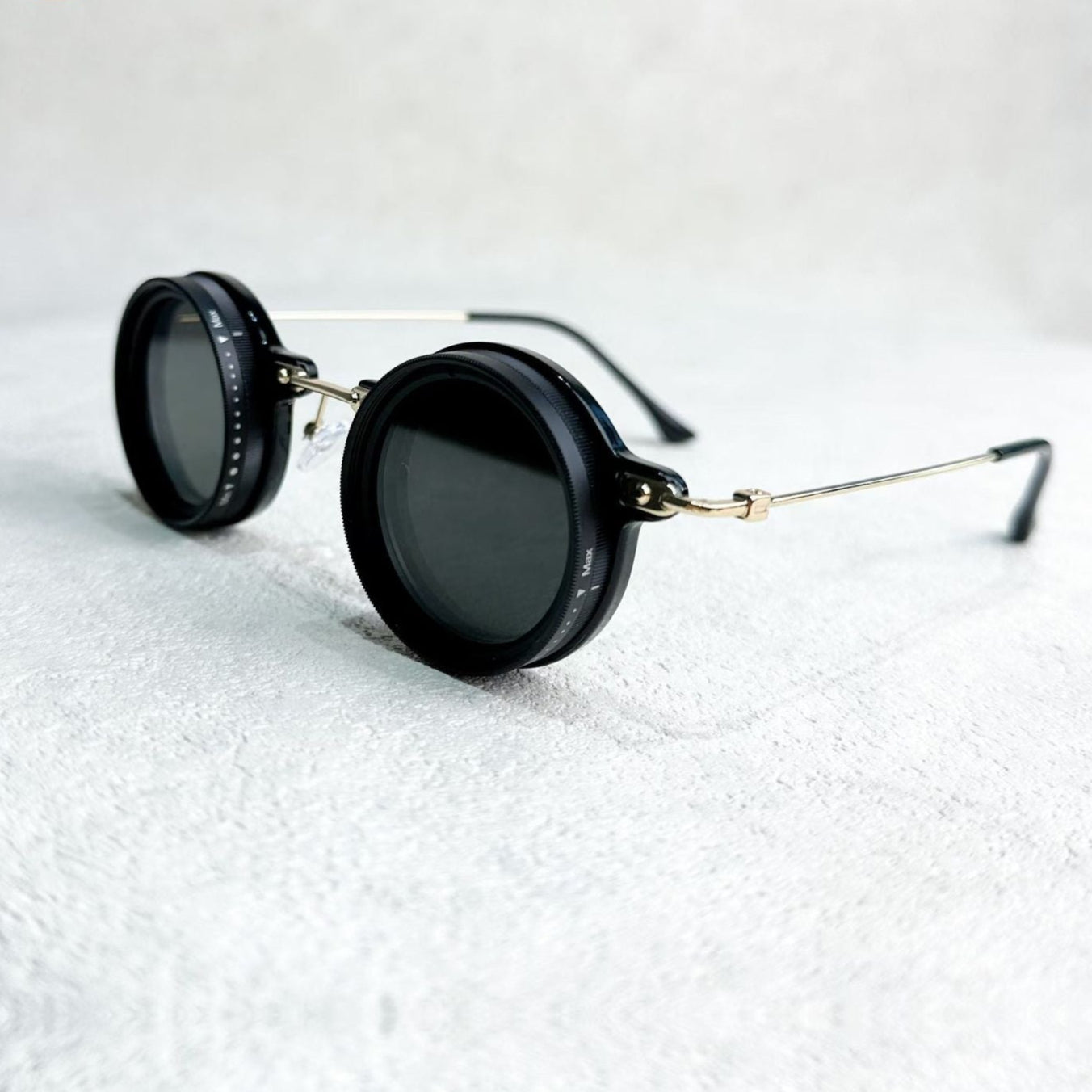 VisionRound Polarisierte Sonnenbrille – Unisex Retro-Design mit verstellbarem Lichtfilter | Brehn